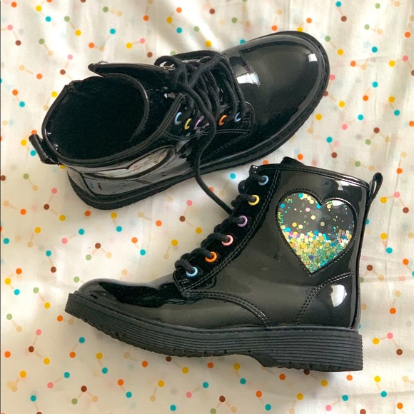 Girls Lace Up Boots - Picture 1 of 3